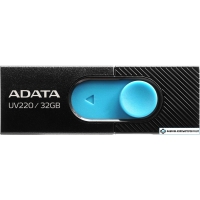 USB Flash A-Data UV220 32GB (черный/голубой)