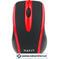 Мышь Havit HV-MS753 (черный/красный)