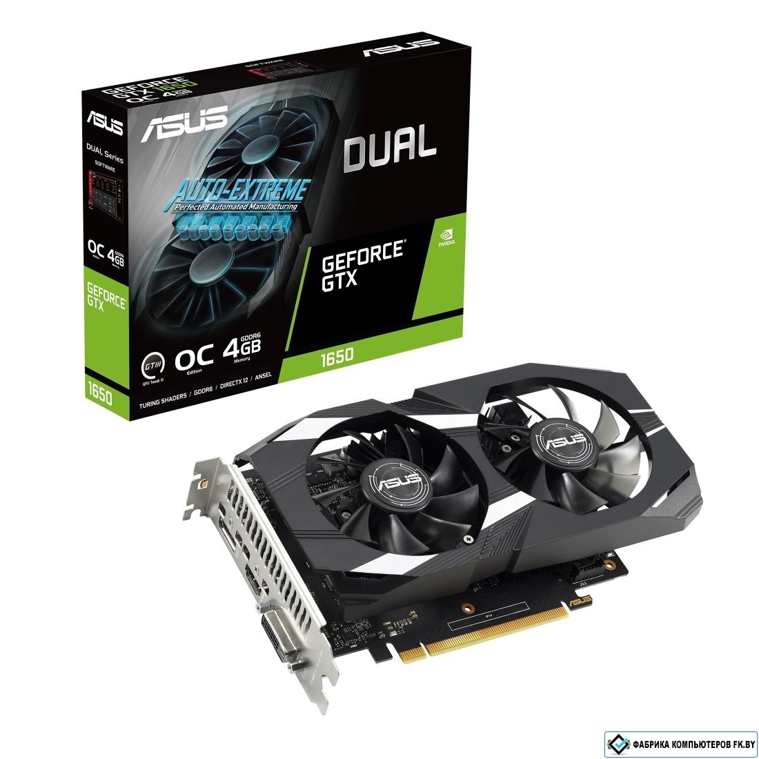 Видеокарта ASUS Dual GeForce GTX 1650 V2 OC Edition 4GB GDDR6 DUAL