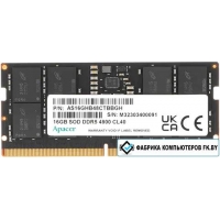 Оперативная память Apacer 16ГБ DDR5 SODIMM 4800 МГц AS16GHB48CTBBGH  FS.16G2A.PTH