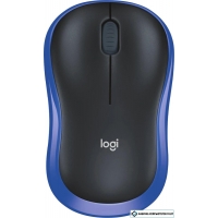 Мышь Logitech M186 (черный/синий)