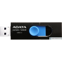 USB Flash ADATA UV320 128GB (черный/голубой)