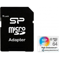 Карта памяти Silicon-Power High Endurance microSDXC SP064GBSTXIU3V10SP 64GB (с адаптером)