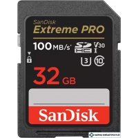 Карта памяти SanDisk Extreme PRO SDHC SDSDXXO-032G-GN4IN 32GB