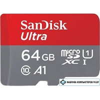 Карта памяти SanDisk Ultra SDSQUAB-064G-GN6MN microSDXC 64GB