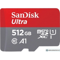 Карта памяти SanDisk Ultra SDSQUAC-512G-GN6MN microSDXC 512GB