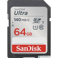 Карта памяти SanDisk Ultra SDXC SDSDUNB-064G-GN6IN 64GB