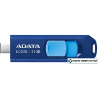 USB Flash ADATA UC300 32GB (синий/голубой)