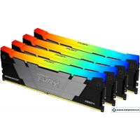 Оперативная память Kingston FURY Renegade RGB 4x16ГБ DDR4 3200 МГц KF432C16RB12AK4/64