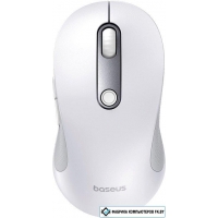 Мышь Baseus F02 Ergonomic Wireless Mouse (белый, без батарейки в комплекте)