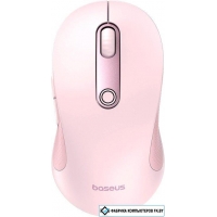 Мышь Baseus F02 Ergonomic Wireless Mouse (розовый, без батарейки в комплекте)