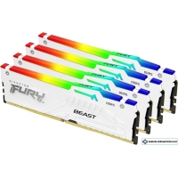 Оперативная память Kingston FURY Beast RGB 4x32ГБ DDR5 5200 МГц KF552C40BWAK4-128