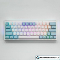 Клавиатура Cyberlynx ZA63 Pro White Blue Orange (TNT Yellow)