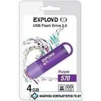 USB Flash Exployd 570 4GB (сиреневый)