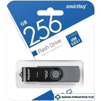 USB Flash SmartBuy Twist Dual 256GB (черный)