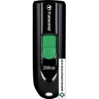 USB Flash Transcend JetFlash 790C 256GB (черный/зеленый)