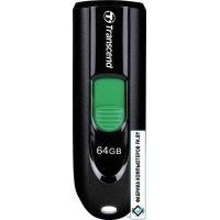 USB Flash Transcend JetFlash 790C 64GB (черный/зеленый)