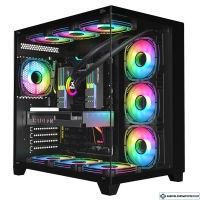 Корпус Powerleap Aerospace PRO MAX (черный) (без вентиляторов)