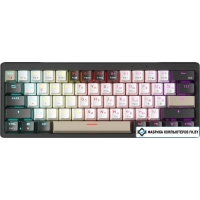 Клавиатура JEGG ZA61 White Black Brown (TNT Yellow)