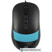 Мышь Оклик 310M (черный/голубой)