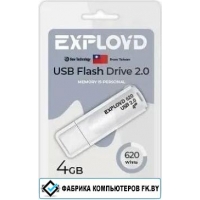 USB Flash Exployd 620 4GB (белый) USB Flash Exployd 620 4GB (белый)