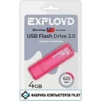 USB Flash Exployd 620 4GB (красный)