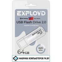 USB Flash Exployd 620 64GB (белый) USB Flash Exployd 620 64GB (белый)