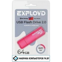 USB Flash Exployd 620 64GB (красный)