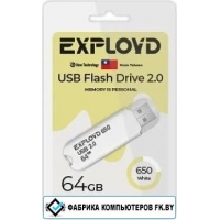 USB Flash Exployd 650 64GB (белый) USB Flash Exployd 650 64GB (белый)