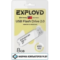 USB Flash Exployd 650 8GB (белый) USB Flash Exployd 650 8GB (белый)