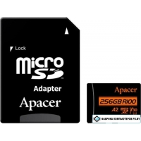 Карта памяти Apacer microSDXC AP256GMCSX10U8-R 256GB (с адаптером)