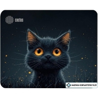 Коврик для мыши CACTUS Black Cat CS-MPC-D09S