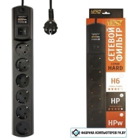 Сетевой фильтр Most HPW 5 м (черный)