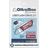 USB Flash OltraMax 290 128GB (красный)