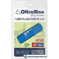 USB Flash OltraMax 310 4GB (синий)