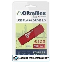 USB Flash OltraMax 310 64GB (красный)