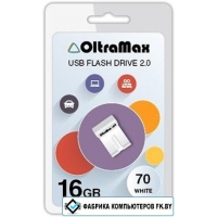 USB Flash OltraMax 70 16GB (белый)