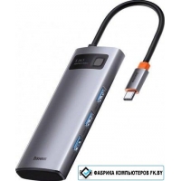 USB-хаб Baseus Metal Gleam Series Multifunctional HUB Type-C Hub Docking Station CAHUB-CX0G