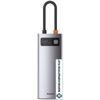 Док-станция Baseus Metal Gleam Series 6-in-1 Multifunctional USB Type C CAHUB-CW0G