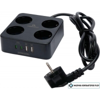 Сетевой фильтр Cablexpert PLT-4-C2U2-B-2