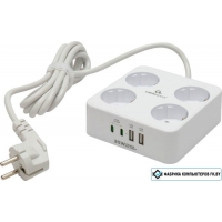 Сетевой фильтр Cablexpert PLT-4-C2U2-W-2 Сетевой фильтр Cablexpert PLT-4-C2U2-W-2