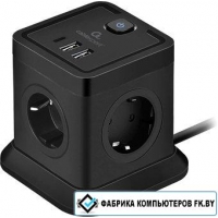 Сетевой фильтр Cablexpert TWR-4-CU2-B-2