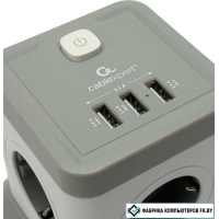 Сетевой фильтр Cablexpert TWR-4-U3-W-2