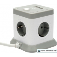 Сетевой фильтр Cablexpert TWR-4-U3-W-3