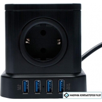 Сетевой фильтр Cablexpert TWR-5-U4-B-3