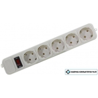 Сетевой фильтр ExeGate 5 розеток, 1.8 м, белый (SP-5-1.8W)