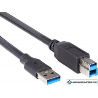 Кабель Telecom TUS710-3M USB 3 Type-A - USB 3 Type-B (3 м, черный) Кабель Telecom TUS710-3M USB 3 Type-A - USB 3 Type-B (3 м, черный)