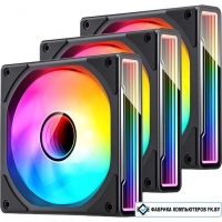 Комплект вентиляторов для корпуса Jonsbo ZK-120 (черный, 3 шт.)