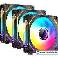 Комплект вентиляторов для корпуса Jonsbo ZL-120 (черный, 3 шт.)