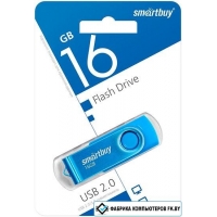 USB Flash SmartBuy Twist 16GB (синий) USB Flash SmartBuy Twist 16GB (синий)